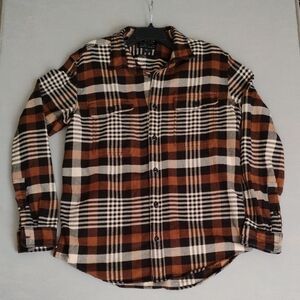 Flawless Filson Flannel Men's Large Brown Flannel. Heavy Duty version.